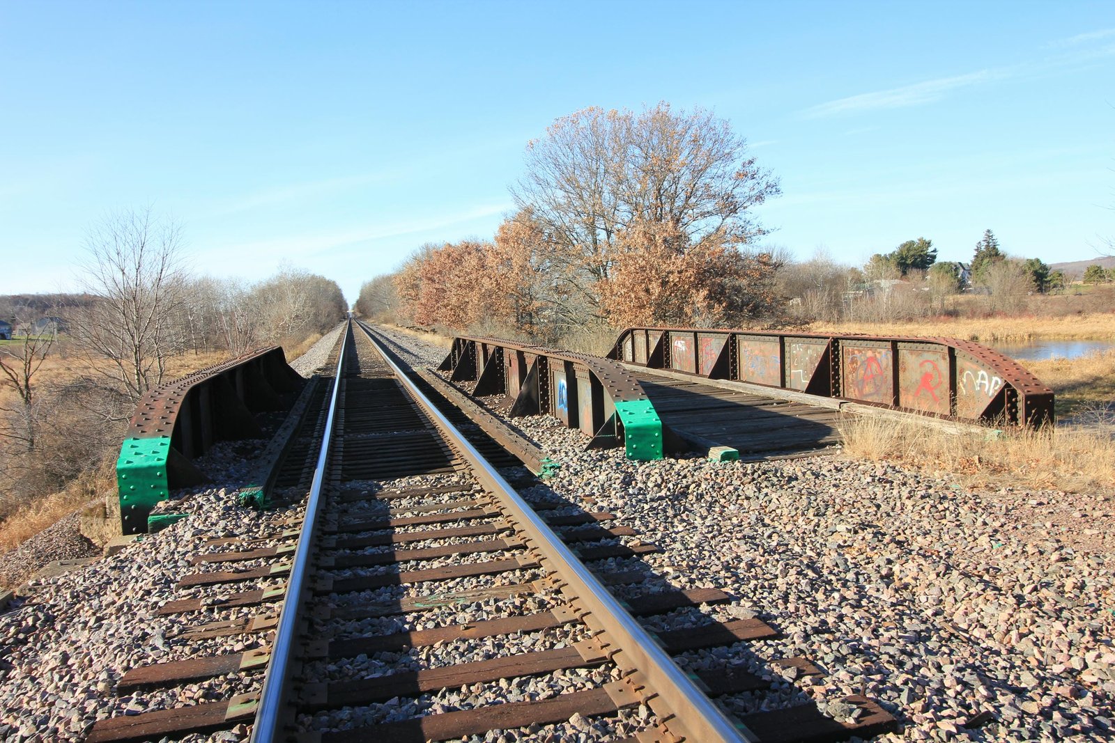 Looking west